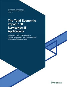 The Total Economic Impact Of ServiceNow IT Applications