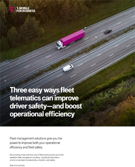 Three easy ways fleet telematics can improve driver safety—and boost operational efficiency