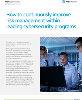 How to continuously improve risk management within leading cybersecurity programs