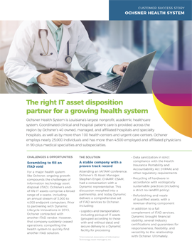 The right IT asset disposition partner for a growing health system