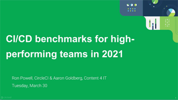 CI/CD benchmarks for high-performing teams in 2021